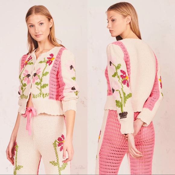 LoveShackFancy Rennley Sweater/Flossie Cardigan - Picture 10 of 11
